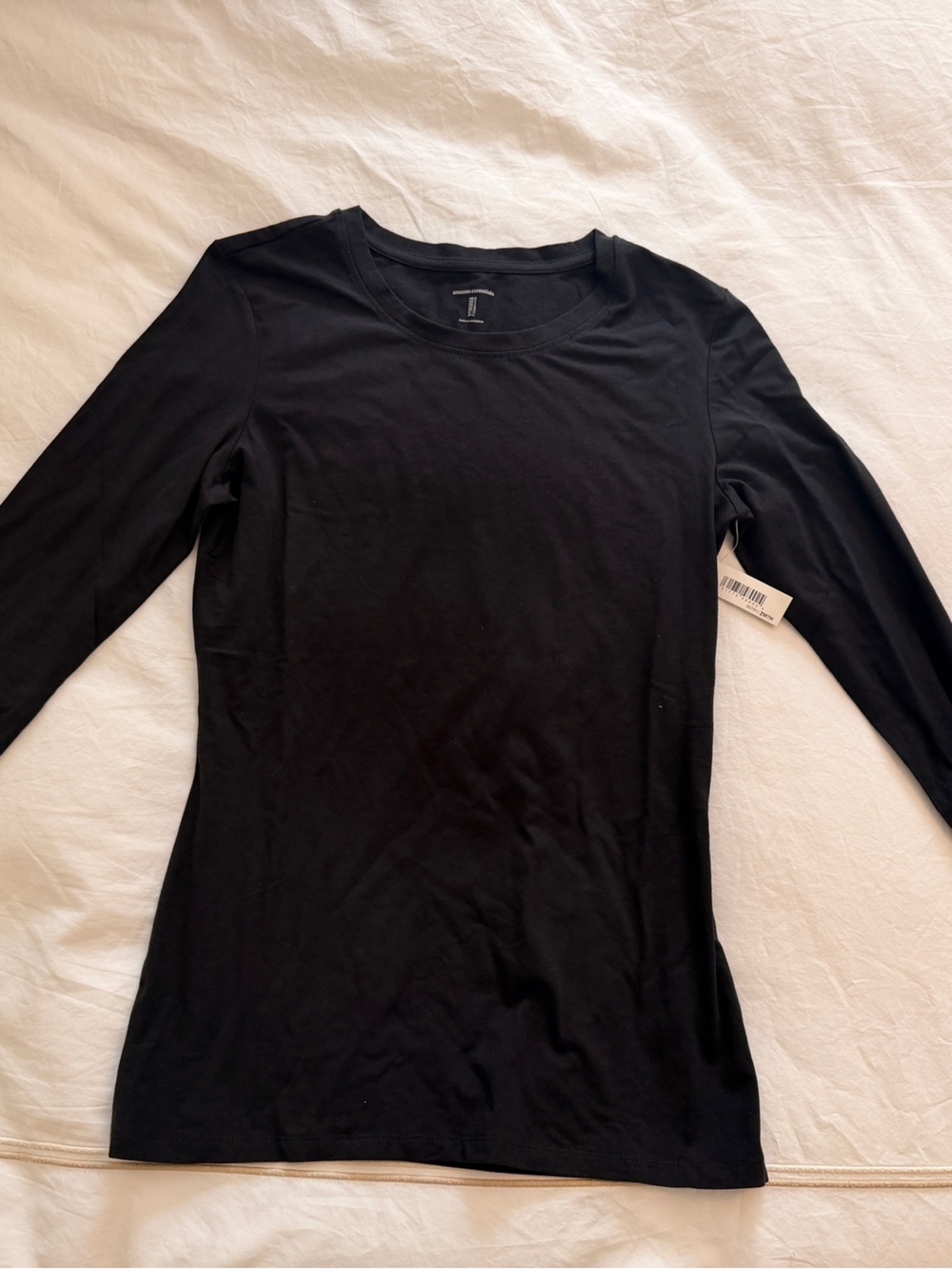 Amazon Essentials Women’s Long Sleeve Crewneck Tee - Black
